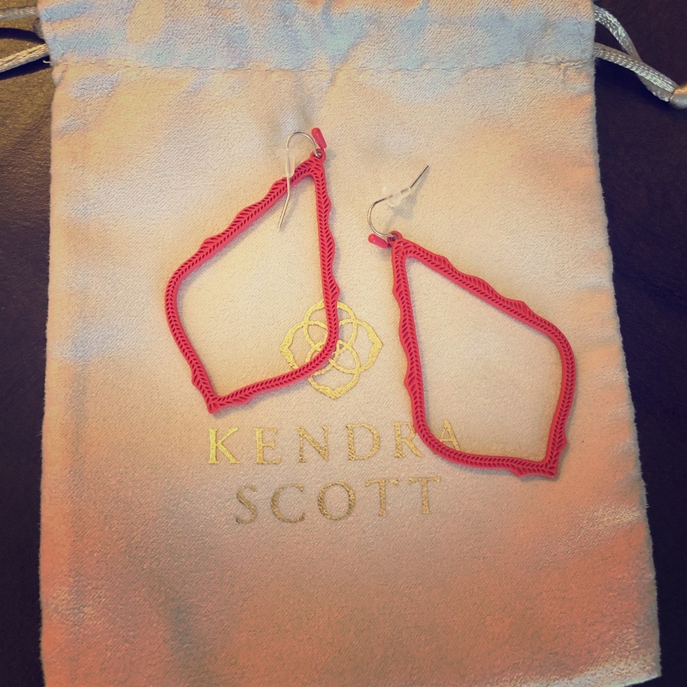 Kendra Scott red Sophee earrings